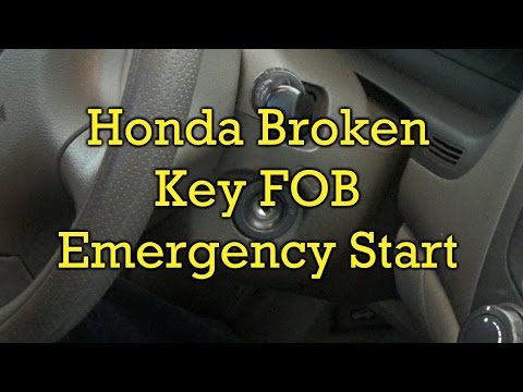 Honda Broken Key Fob-Emergency Start