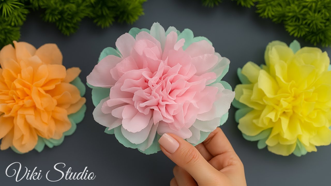 WOW! Easy Tissue Paper Flowers Anyone Can Make — DIY Paper Craft Tutorial!