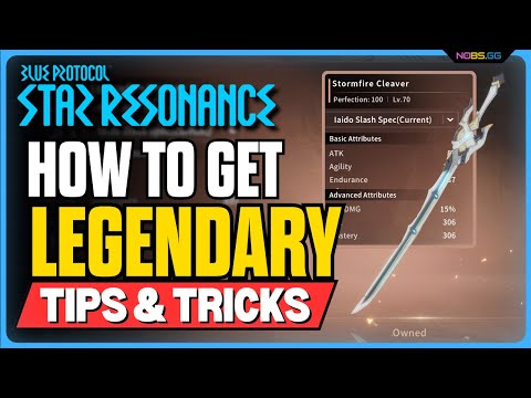 How to Craft Your LEGENDARY lvl 70 Weapon in Blue Protocol Star Resonance