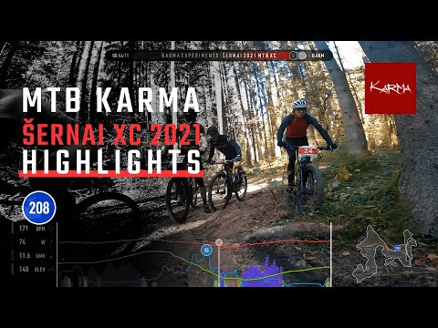 MTB Karma Šernai XC 2021 Race -  2021 10 09 - Highlights - Amateurs - Garmin Data Overlays