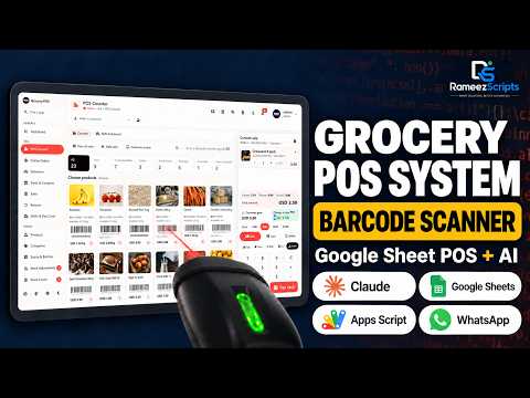 Grocery Store POS System with Barcode Scanner | Google Sheet POS + Apps Script + AI