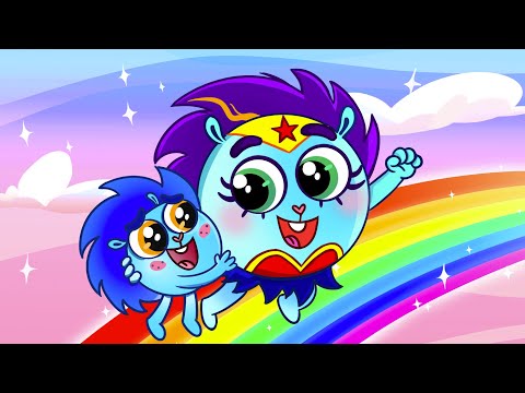 My Superhero Mom Song | Baby Zoo Nursery Rhymes And Kids Songs