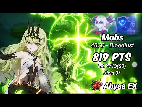 Red Lotus D407: Mobs (Bloodlust) 819 Pts - FR(SSS) PV IO(S0) Klein 3* [Honkai Impact 3]