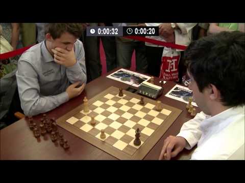 Magnus Carlsen vs Vladimir Kramnik - Blitz Chess Ending