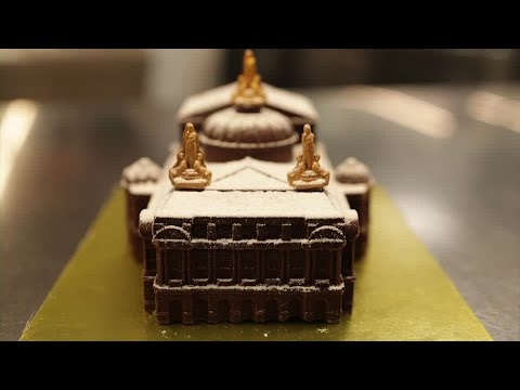 Get a taste of Paris' iconic buildings in the shape of Yule logs