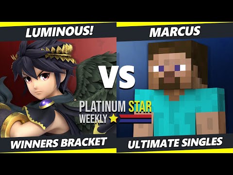 PSW S15:W8 - Luminous! (Dark Pit) Vs. Marcus (Steve) SSBU Ultimate Tournament