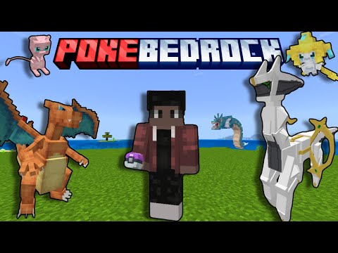 This is the best Pixelmon Addon on minecraft bedrock|| Pokebedrock addon/mod PE!