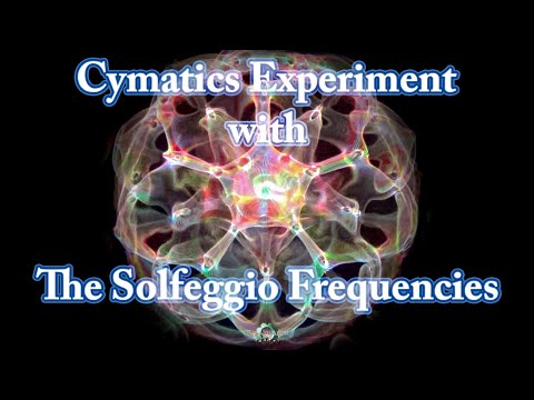 Cymatics / Cimatica - Experiment 16 with The Solfeggio Frequencies (432 Hz)