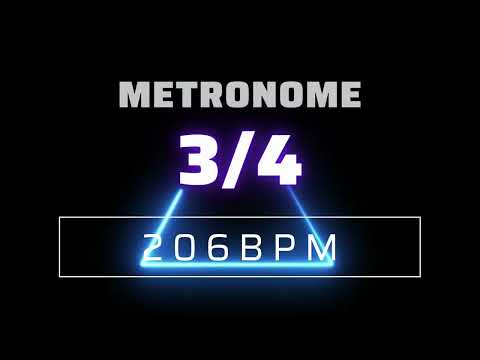 3/4 METRONOME 206 BPM △