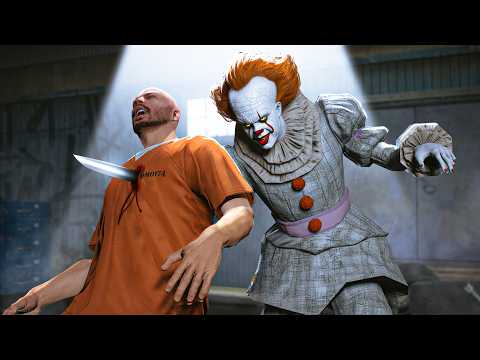 I Spent 100 Hours as Pennywise Hitman in GTA 5 RP