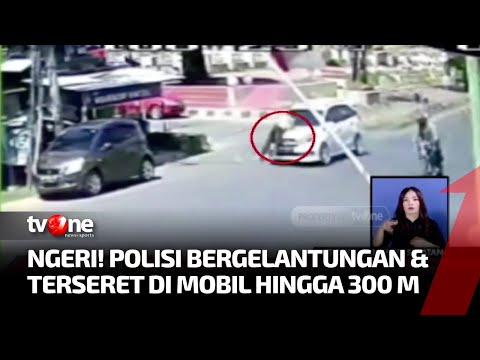 Viral! Polisi Diseret Mobil saat Razia Pajak Kendaraan di Gowa | Kabar Pagi tvOne