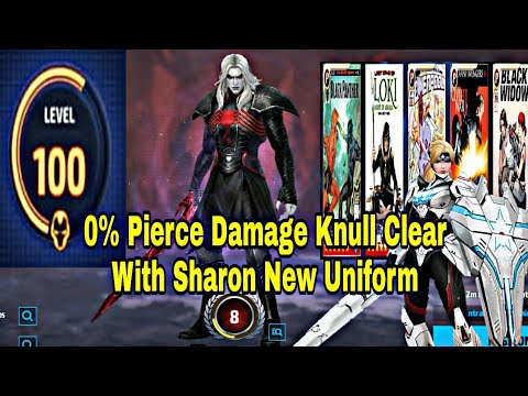 0% Pierce Damage Sharon With Light Sirius Armor Uniform Cleared WBL Knull 2021 - Marvel Future Fight