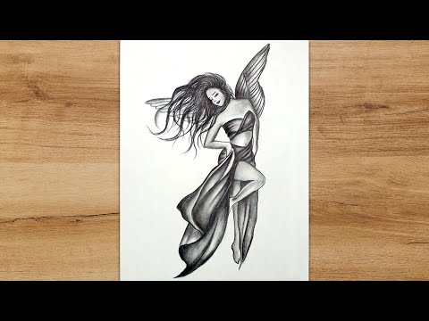 How to Draw an Angel Step by Step | Angel Drawing Tutorial for Beginners