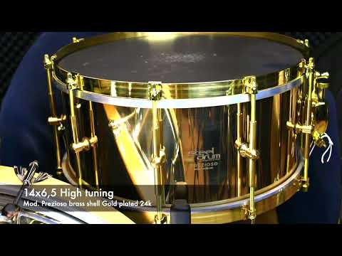 Steeldrum "PREZIOSO" brass 14x6,5 - Test