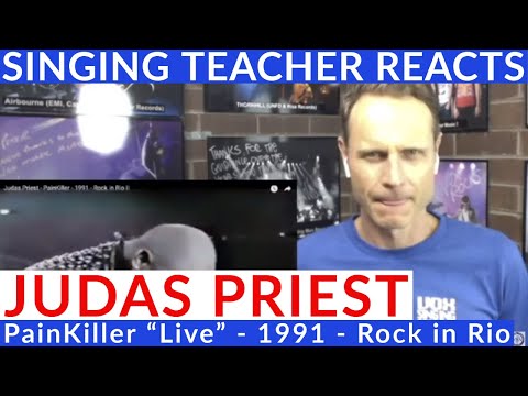 Singing Teacher Reacts - Judas Priest - PainKiller "Live" - 1991 - Rock in Rio