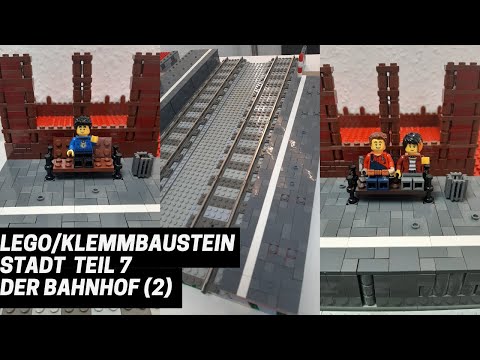 Bau einer Lego Stadt Teil 7 - Der Bahnhof (2) - Building a Lego City part 7 The railway station (2)