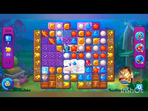 Fishdom,2558 level,no Booster - 2558 уровень, прохождение без бустеров.