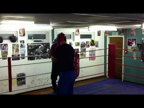Boxing at the Clovenstone Boxing Gym, Edinburgh