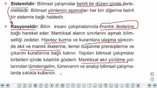 Eğitim Vadisi 10.Sınıf Felsefe 6.Föy Bilim Felsefesi 1 Konu Anlatım Videoları