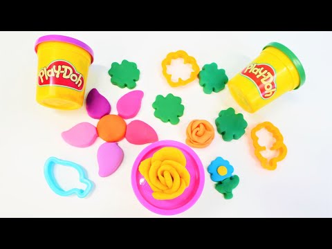 Spielspaß mit Play Doh. Wir machen aus Knete schöne Blumen. Play Doh Video auf Deutsch