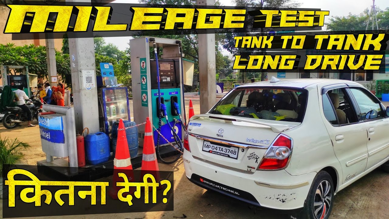Mileage Test Long Drive With AC | TATA INDIGO ECS Highway mileage Test 10 year old car