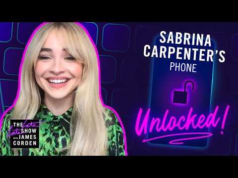 Sabrina Carpenter's Phone Unlocked