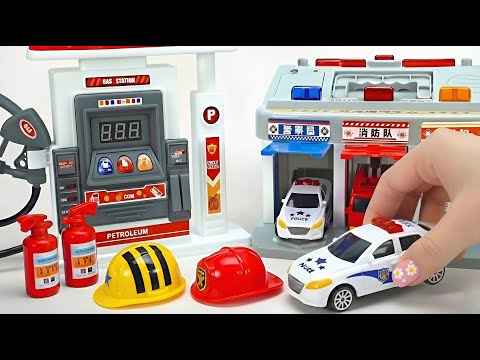 Ultimate Toys Collection, Satisfying Unboxing Police Car Toys Playset ASMR