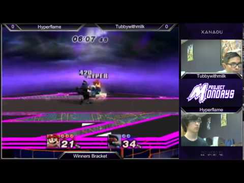 Project Mondays - Hyperflame (Mario) vs Tubbywithmilk (Falco) PM Winners - Project M 3.5