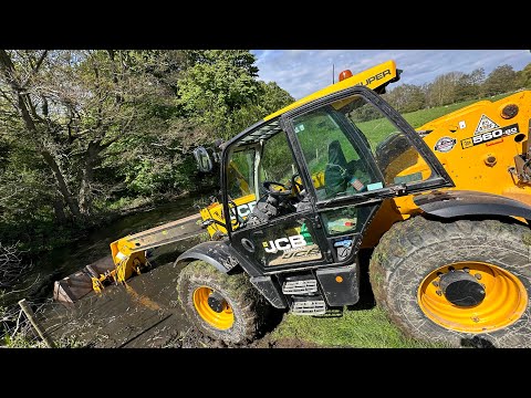 JCB goes swimming and a shed update