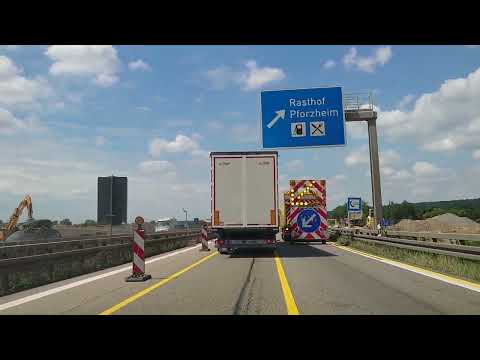 Pforzheim - Karlsruhe A8, Autobahn A8, #a8 #deutschland #reisen #auto #autobahn #germany #motorwaya8
