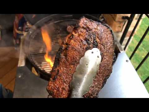 Thin Steak on our new EasySpin Cooking Grate for Weber Kettle - Cold Grate Technique Live Demo