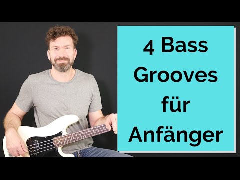 Bass Grooves für Anfänger - 4 Bass Grooves aus bekannten Songs