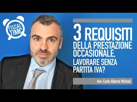 3 REQUISITI PRESTAZIONE OCCASIONALE