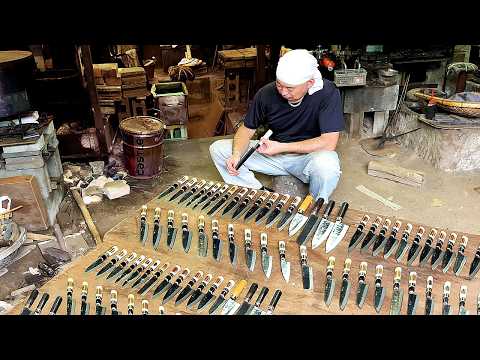 Das Leben eines japanischen Schmieds, der seit 40 Jahren Küchenmesser herstellt!