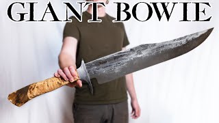 Forging a GIGANTIC Bowie Knife | Bowie Knife Challenge