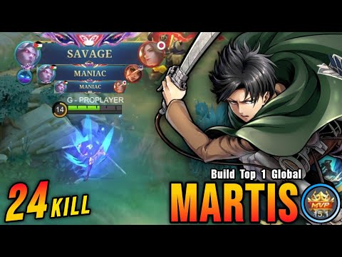 SAVAGE & 2x MANIAC!! Finally Martis Attack on Titan Skin is Back - Build Top 1 Global Martis ~ MLBB