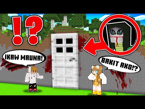 How CeeGee and Yasi found Monstrous Snake Inside This BIGGEST DOOR in Minecraft! ( Tagalog )