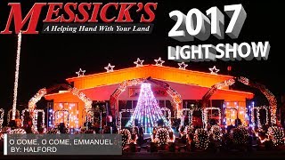 Messick&#39;s 2017 Christmas Light Show | Halford - O Come, O Come, Emmanuel