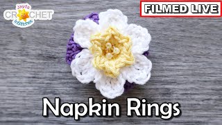 Easter Napkin Rings DAY 2 🐰 DAFFODIL - Jayda InStitches Live CAL - April 15, 2025