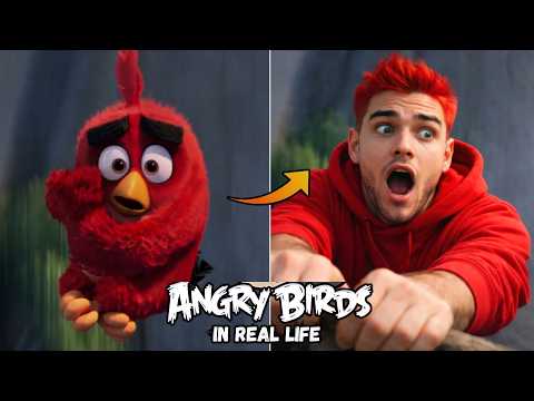 🐦 ANGRY BIRDS in REAL LIFE | AI Live Action | What If They Were Real?
