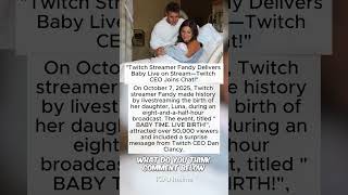 Download lagu 'Twitch Streamer Fandy Delivers Baby Live on Stream—Twitch CEO Joins Chat!'  #twitch  #baby  #live mp3 Download lagu 'Twitch Streamer Fandy Delivers Baby Live on Stream—Twitch CEO Joins Chat!'  #twitch  #baby  #live mp3