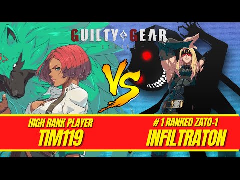 GGST 💥 Tim119 (Giovanna) vs Infiltration (#1 Zato-1) HIGH LEVEL MATCH