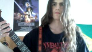 Morbid Angel - Secured Limitations (guitar and vocal cover, learned by ear)