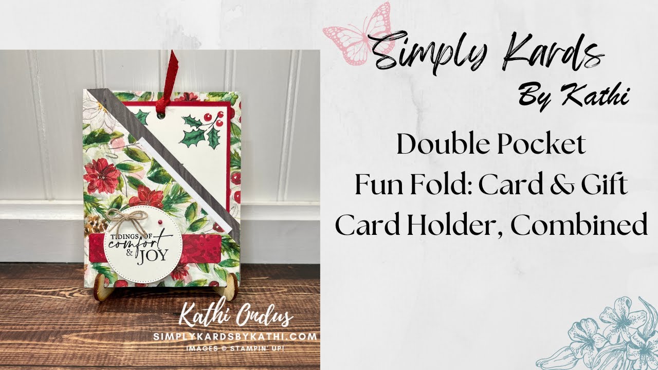 Double Pocket Fun Fold: Card & Gift Card Holder Combined