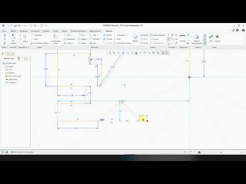 Creo practice Exercises for Beginner ,creo sketch Exercise ,Creo Basic Tutorial
