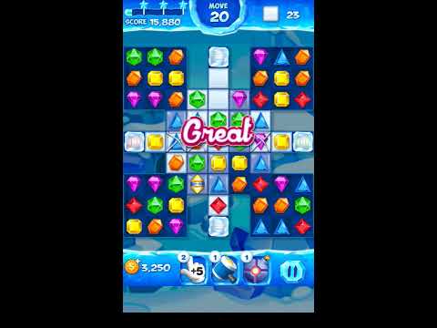 Jewel Pop Mania:Match 3 Puzzle Level 168 ( Ice Cream Town Episode ) - Walkthrough ( No Booster )