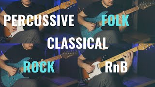 percussive groove（00:21:07 - 00:27:21） - 5 Styles of Rhythm Guitar over Little Wing (Jimi Hendrix) - FREE TABS