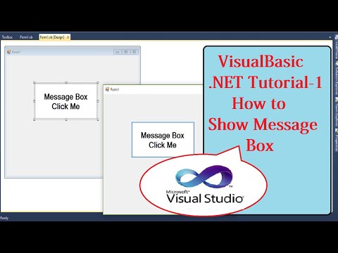 Vb Net Tutorial 1 Message Box Di Visual Basic Net