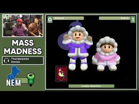 Mass Madness 39 SSBM - Shmeeli (Falco) vs. Bekvin (Ice Climbers) - Melee LQF