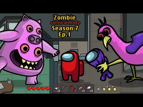 Chef Pigster & Opila Bird Garten of Banban 3 Zombie 🛠 Survival Mode Among Us Ep 1 - Animation